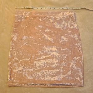 Forever 21 Pink Velvet Skirt